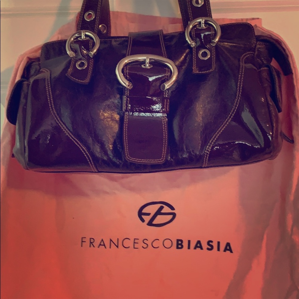 Francesco Biasia Leather Shoulder Bag Purse